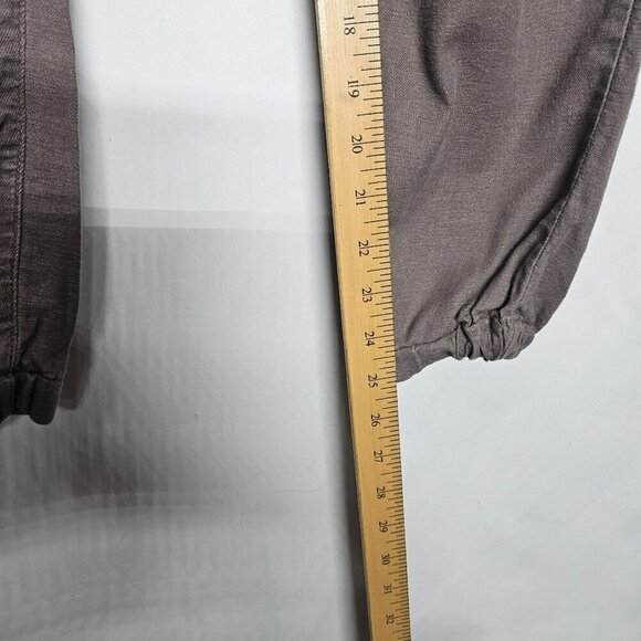 Hudson Addison Drawstring Jogger Pants Pull on Linen Viscose Blend Brown sz S - Picture 11 of 12